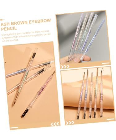 iplusmile 5 pi ces Crayons Sourcils tanches avec Brosse Crayons Automatiques Fins Anti-sueur pour Maquillage Naturel Multi-teintes Marron Naturel Gris Marron Menthe Th Au Lait Gris Th  - Buy Online on GoSupps.com