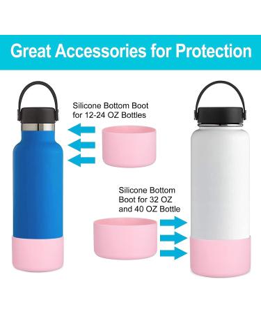 Light Pink Silicone Boot for Hydro Flask Standard Wide Mouth - Fits 12-24 oz Bottles - Buy Online on GoSupps.com