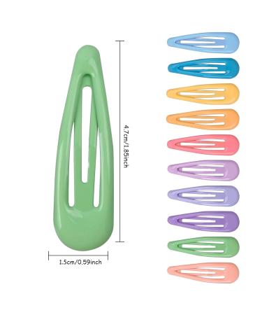 Pinsheng 60 Mini Colorful Hair Clips for Kids - Snap Metal Accessories for Girls & Toddlers (10 Colors) - Buy Online on GoSupps.com