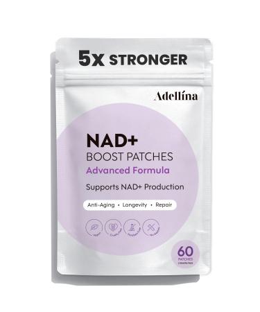 Adellina NAD+ Patches for Women 60 Count: Advanced Formula with NMNH Nicotinamide Coq10-2 Months Pack