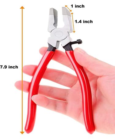 8 Inch Key Fob Pliers with Rubber Tips for Key Fob Hardware and Stained Glass Work - Buy Online on GoSupps.com