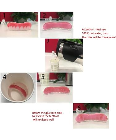 LIQIU Elastic Teeth - Upper & Lower Dentures - Natural Color for Comfortable Fit, Protects & Restores Confident Smile - Buy Online on GoSupps.com