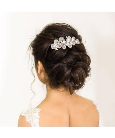 inSowni 4 Pack Glitter Rhinestone Butterfly Hair Clips for Women - Sparkly Gems Metal Barrettes Accessories - Buy Online on GoSupps.com