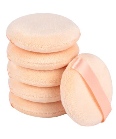 Face Powder Puff  Teenitor 6PCS Soft Powder Puff for Makeup Face Powder  2.36inch Velour Makeup Powder Puffs for Setting Loose Powder Mineral Powder Body Powder (60mm)