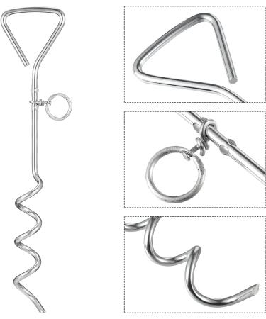Balacoo Pet Stake Spiral Tie-Out Pet Supply Stake Dog Leash Anchor Stakes with Spiral Shape Suitable for Outdoor Yard and Camping Small Medium and Large Pets - Buy Online on GoSupps.com