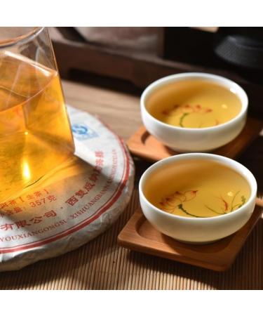HQZM 357g Menghai Spring Charm Pu Erh Raw Tea Picked in Menghai Spring Natural Tea Charm - Buy Online on GoSupps.com