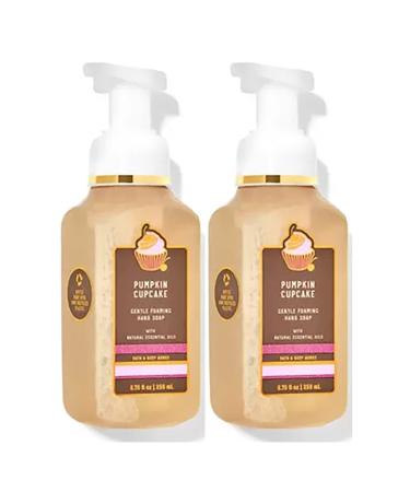 Bath & Body Works Bath and Body Works Pumpkin Cupcake Gentle Foaming Hand Soap 8.75 Ounce 2-Pack (Pumpkin Cupcake) 17.5 fluid_ounces Pumpkin Cupcake 8.75 Ounce