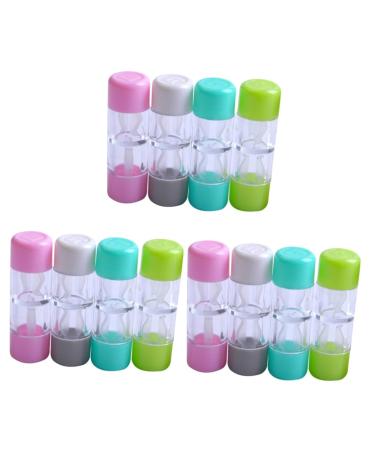 Healvian storage boxes 12 pcs storage basket mirror film Protective lensetui lensetui lens storage storage box Colored contact lenses lens container