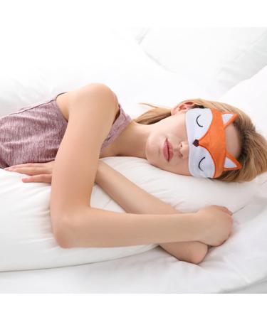 Ultraich Sleep Mask for Kids - 3D Sweet Animal Design (Fox Orange) - Perfect Sleep Glasses for Boys & Girls - Buy Online on GoSupps.com