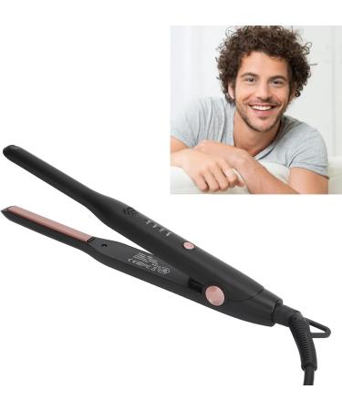 Short Hair Straightener Curling Iron for Men - 4 Gears Temperature Control Ceramic Heating Compact Design ABS Material US Plug - Buy Online on GoSupps.com