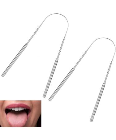 U-Shaped Stainless Steel Tongue Scraper | Effective Bad Breath Removal & Oral Health Protection - Buy Online on GoSupps.com