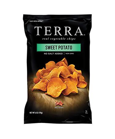 Terra Vegetable Chips, Sweet Potato, No Salt Added, 6 oz. (Pack of 12)