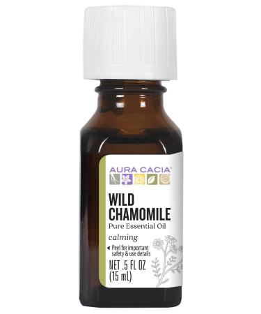Aura Cacia Essential Oil Calming Wild Chamomile 0.5 fluid ounce