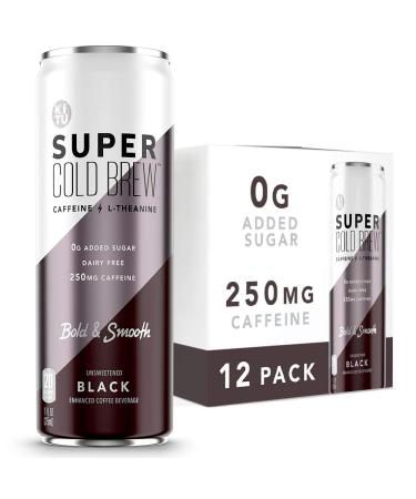 KITU Super Cold Brew, Cold Brew Coffee Cans (0g Sugar, 0 Calories) Original 11 Fl Oz, 12 Pack | Iced Coffee, Canned Coffee - Made by Super Coffee