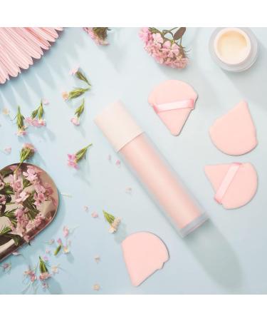 Makeup Powder Puff 10 Pieces Pink Triangle Cotton Sponge for Loose Powder Soft Face Body Cosmetic Foundation Contouring Powder Wet Dry Use Beauty Tools 2.75 x 2.55 inches - Buy Online on GoSupps.com