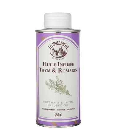 La Tourangelle, Thyme & Rosemary Infused Oil - Real Natural Infusion - Unique Know-How - Quality Ingredients - Ideal for Prov