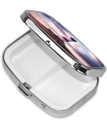 Beauty Lighthouse 2 Compartment Small Pill Case | Cute Travel Pill Organizer & Purse Pill Box | Ideal Gift for On-the-Go - Buy Online on GoSupps.com