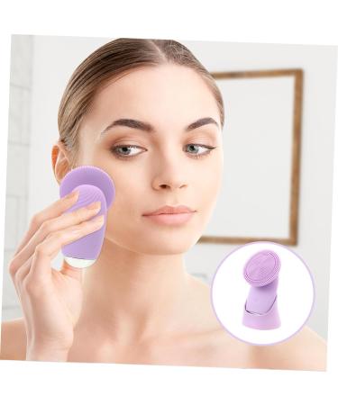 Didiseaon 1pc Facial Cleanser Face Cleansing Brush Cleanser Brush Waterproof Face Brush Deep Cleansing Face Brush Face Cleaning Tool Charging Mode Exfoliating Brush Silica Gel Purple - Buy Online on GoSupps.com