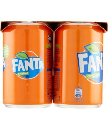  Italian Gourmet E.R. Fanta Pack of 72 mini 150ml cans of 100% Italian oranges and Italian polpa Gourmet 400g - Buy Online on GoSupps.com