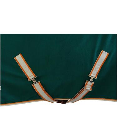 Buy Marengos Economic Sweat Rug - Breathable Fleece Blanket for Horses | Removable Cross Strap | 115cm Transport Blanket in Fir Green - Buy Online on GoSupps.com