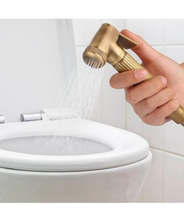 Vintage Brass Handheld Bidet Sprayer Kit | Stylish Bathroom Accessories for International Shipping - Buy Online on GoSupps.com