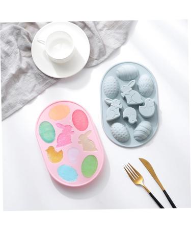 Alipis 2pcs Silicone Cake Mold Easter Egg Silicone Mold Mini Cake Mold Bunny Rabbit Decor Easter Rabbit Homemade Soap 3D Chocolate Animal Molds for Resin Silica Gel Pudding Accessories - Buy Online on GoSupps.com