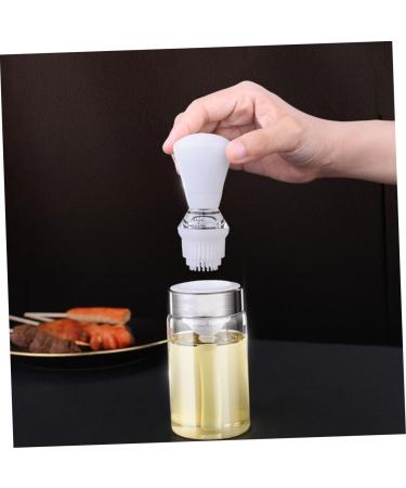 Zerodeko 1pc Oil Brush Bottle Glass Home Oil Bottle Barbecue Brush Kitchen Glass Oil Bottle Barbecue Oil Bottl Seasoning Oil Containers Cooking Oil Container Bbq Decanter White Plastic Seal 18X5X4CM White - Buy Online on GoSupps.com