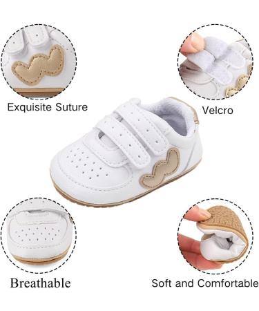 Cheerful Mario Baby First Walking Shoes - Soft PU Leather, Anti-Slip Sole (3-6 Months, Gold) - Buy Online on GoSupps.com
