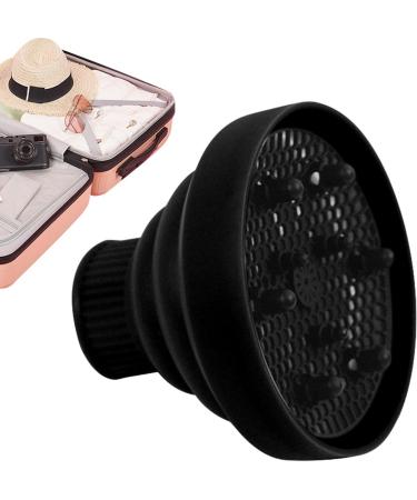 Huaxingda Hair Dryer Vent Hood | Foldable Silicone Blow Dryer Attachment Heat Resistant | Hair Styling Supplies Multifunctional Soft Hair Dryer Accessories for Home Salon black - Buy Online on GoSupps.com