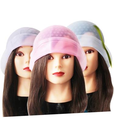 FRCOLOR 6 Sets Silicone Cap Reusable Marking Cap Highlight Cap Highlighting Cap Made of Rubber Colouring Cap Fluffy Hats Highlight Cap Make Your Own Hair Cap White - Buy Online on GoSupps.com