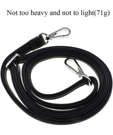 HAHIYO Adjustable Smooth Black Leather Purse Chain Strap Length 31.5-55.1 Inch Silver Hardware for Shoulder Cross Body Sling Purse Replacement Comfortable 0.47 Inch Wide 4.7mm Extra Thick 1 Pack Smooth Black(Silver Hardware)-0.47 Inch Wide - Buy Online on GoSupps.com