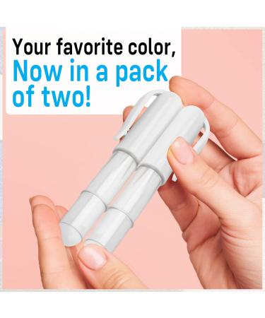 2 Pack Refillable Fabric Chalk Markers for Sewing & Quilting - White Tailors Chalk Pencils for Easy Erasable Marking on Fabric - Buy Online on GoSupps.com
