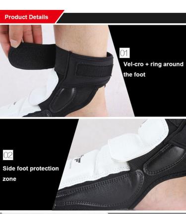 WTF Approved Taekwondo Foot Protector Gear - White XX-Large for Men Women Kids | Rungear Martial Arts Sparring Gear - Buy Online on GoSupps.com