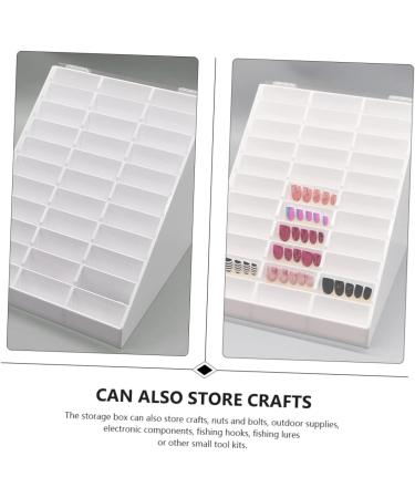 FRCOLOR 1pc Nail Art Display Box Nail Varnish Colour Chart Salon Supply Nail Display Book Show Rack Nail Showing Holder Manicure Display Board Dust-proof Supplies White Acrylic - Buy Online on GoSupps.com