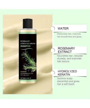 2026 Shampoing bio au romarin pour la croissance des cheveux Shampoing paississant et fortifiant Contient de la k ratine hydrolys e Nourrit et r pare les cheveux convient aux hommes et aux femmes. 2PCS - Buy Online on GoSupps.com