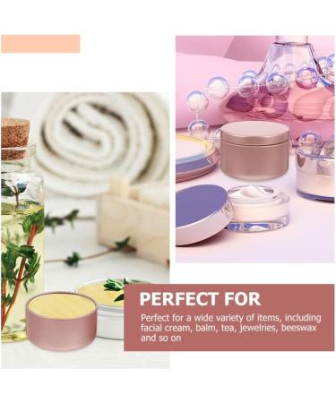 Fomiyes 5pcs Aluminum Tin Jar Screw Lid Round Container - Matte Cream Cosmetic Lip Balm & Candle Holder - Perfect for Makeup & Decor - Buy Online on GoSupps.com
