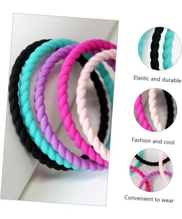 Operitacx Men's Silicone Bracelet Set - 5pcs Wristbands for Sports and Style - Buy Online on GoSupps.com