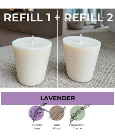 Buy Eco-Friendly Lavender Scented Refill Candles | ATMOSVU Soy Wax Candle Refills for Lasting Aroma - Buy Online on GoSupps.com