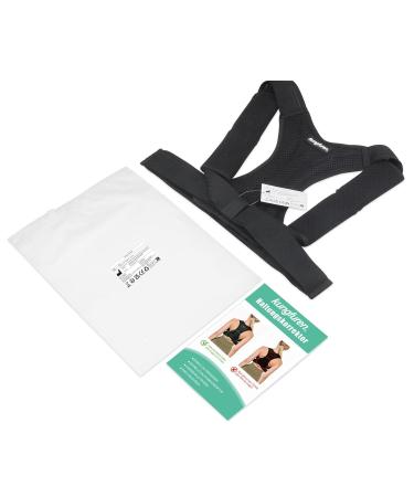 Kungfuren Posture Corrector - Back Brace for Men and Women - Lower Back Pain Support Belt - Black (Size M 29-34) - Buy Online on GoSupps.com