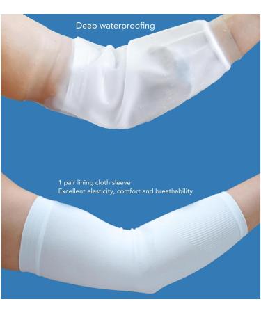 Upper Arm Cast Cover for Shower Waterproof Silicone Elbow Cast Cover Sleeve Protector (M) Medium - Buy Online on GoSupps.com