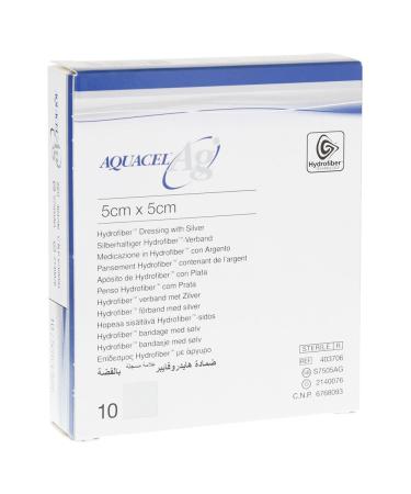 Aquacel AG 5x5 cm compresses 10 hours