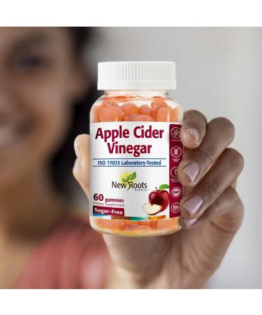 NEW ROOTS HERBAL Apple Cider Vinegar Gummies - 60 Veggie Gummies | Sugar-Free, Non-GMO & Gluten-Free | Supports General Health - Buy Online on GoSupps.com