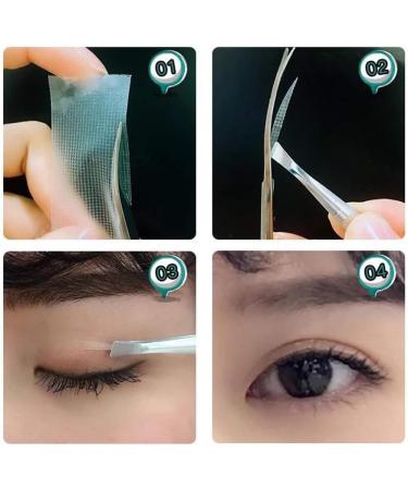 1 Roll(26ft) Clear Plastic Cuttable Invisible Natural Self-Adhesive Makeup Fold Eyelid Tape Stickers Instant Eye Lift Strips With Scissor Big Eye Decoration for Hooded Droopy Uneven Mono-eyelids - Buy Online on GoSupps.com