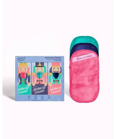 The Original MakeUp Eraser Mini PRO 3pk Erase All Makeup With Just Water Including Waterproof Mascara Eyeliner Foundation Lipstick Sunscreen and More! Nutcracker 3ct.