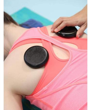 Bacaby 8Pcs Large Basalt Hot Stones Set for Professional or Home Spa - Relaxing, Healing, Pain Relief - Buy Online on GoSupps.com
