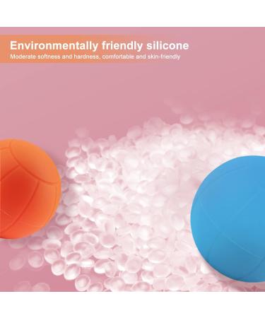 Sanwood Silicone Massage Ball | Deep Tissue Trigger Point Ball for Foot & Hand Massage | Sky Blue Yoga Fitness Accessory - Buy Online on GoSupps.com