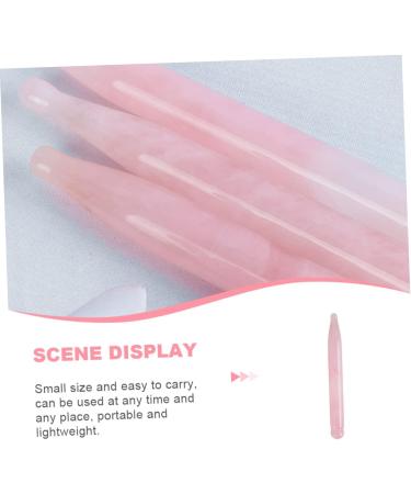 Buy Minkissy Crystal Slide Facial Tools - Self-Massage Acupress Rod & Eye Roller | Rose Quartz Foot Scraper & Body Massage Tool for Relaxation - Buy Online on GoSupps.com