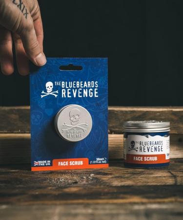 The Bluebeards Revenge Face Scrub For Men Deep Exfoliating Daily Face Wash with Natural Olive Stones and Ginger 30ml - Buy Online on GoSupps.com