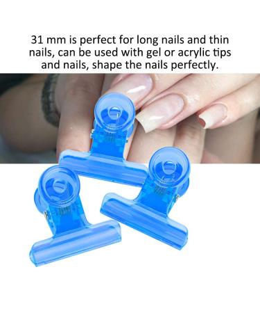 Nail Tips Clips - 5 Pack C Curve Nail Extension Clamps for DIY Nail Art Accessories (Blue) | Fast International Shipping - Buy Online on GoSupps.com