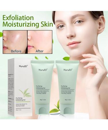 Horuili Exfoliating gel pore deep cleansing refreshing moisturizing gel for facial skin cleanses your face and body for all skin types - Buy Online on GoSupps.com